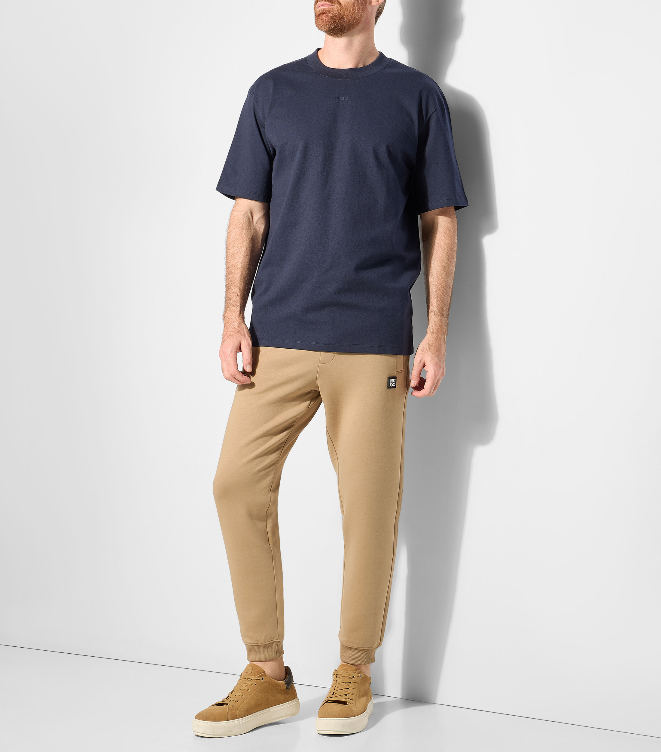 Playera cuello redondo manga corta lisa Hombre
